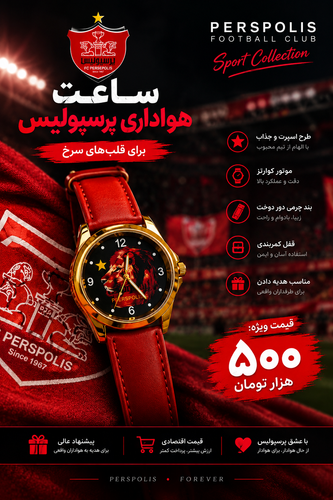 ساعت مردانه هواداری پرسپولیس و استقلال | Sport Collection | اسپرت کوارتز