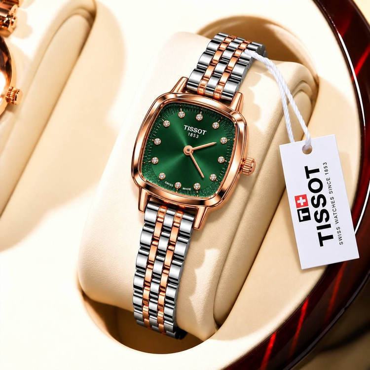 ساعت مچی زنانه تیسوت (Tissot) بند استیل صفحه مربعی نگیندار