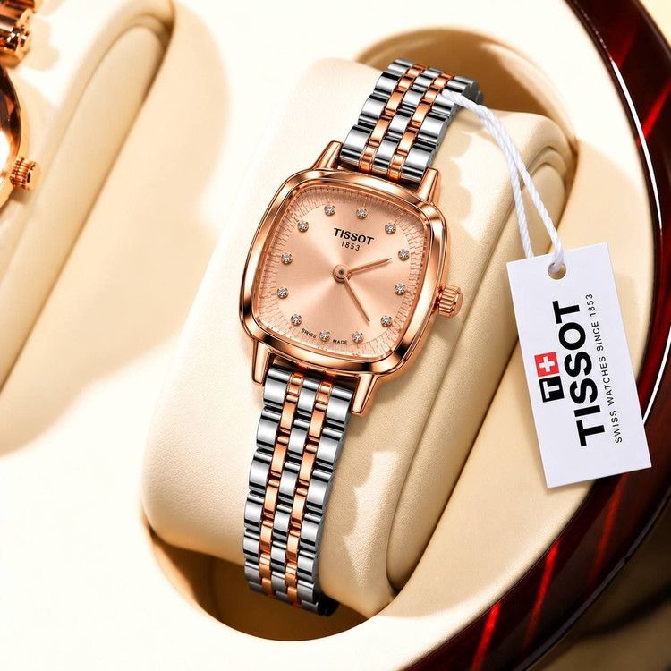 ساعت مچی زنانه تیسوت (Tissot) بند استیل صفحه مربعی نگیندار