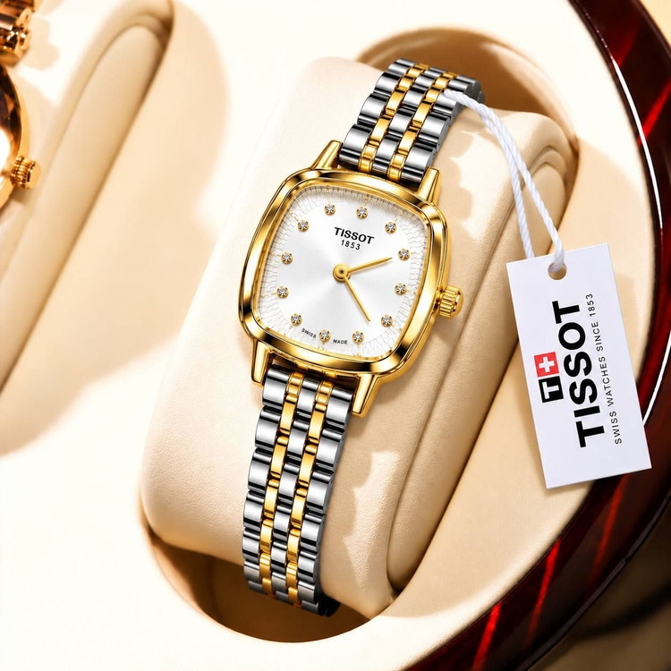 ساعت مچی زنانه تیسوت (Tissot) بند استیل صفحه مربعی نگیندار