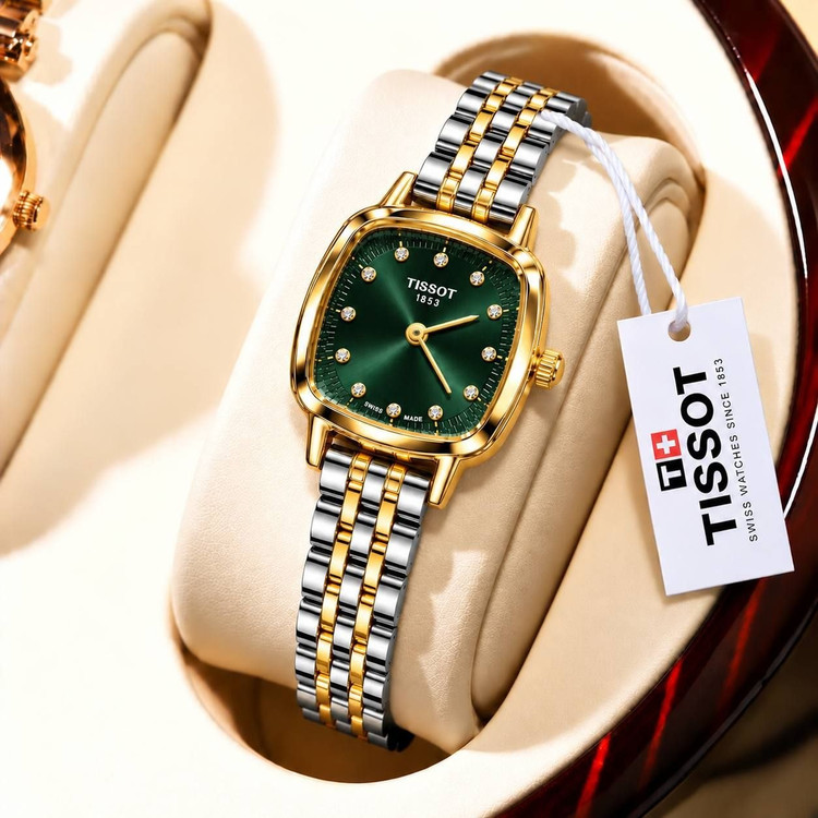 ساعت مچی زنانه تیسوت (Tissot) بند استیل صفحه مربعی نگیندار