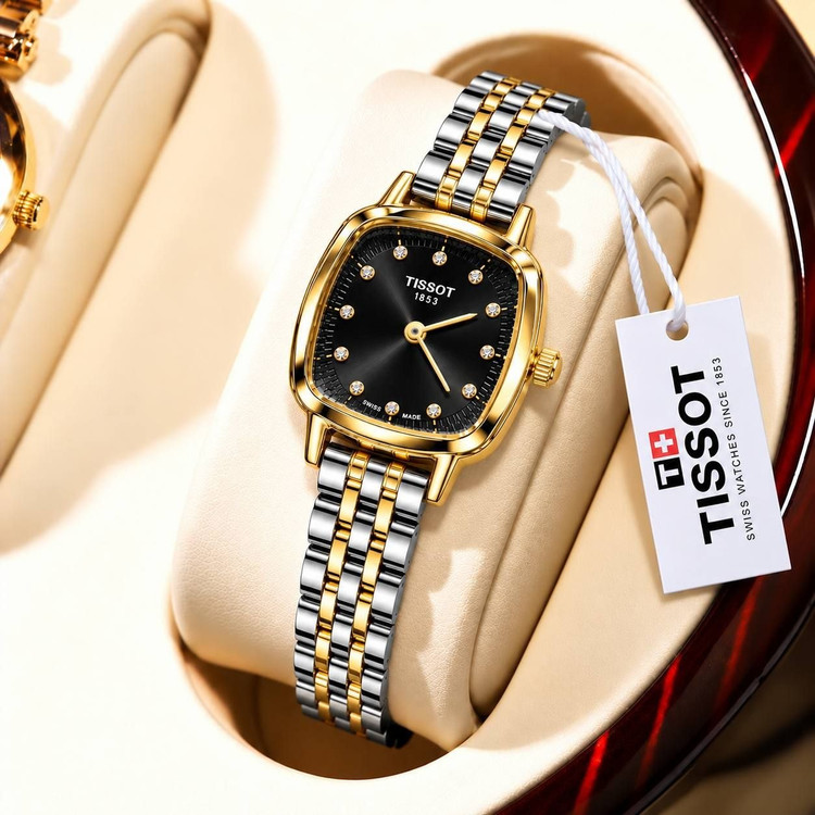 ساعت مچی زنانه تیسوت (Tissot) بند استیل صفحه مربعی نگیندار