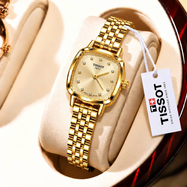 ساعت مچی زنانه تیسوت (Tissot) بند استیل صفحه مربعی نگیندار